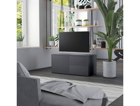 Mueble para la televisión VIDAXL Gris Madera contrachapada (80x34x36 cm)