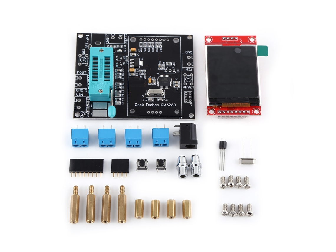 Probador De Transistores, Medidor De Resistencia De Diodos, Generador Pwm, Pantalla Lcd Gm328b Con Estuche.