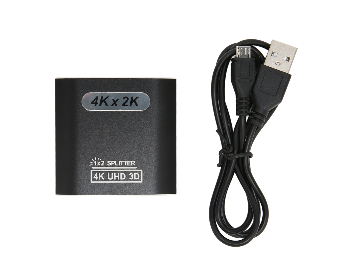 Divisor Hdmi 1 Entrada 2 Saídas 4k X 2k Full Hd 1080p Para Xbox Computador Tv Monitor