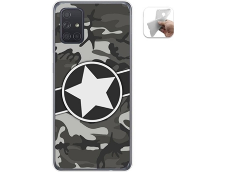 Carcasa Samsung Galaxy A71 5G TUMUNDOSMARTPHONE Camuflaje 02 Multicolor