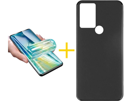 Carcasa + Protector de Pantalla para TCL 30 SE SKYHE Negro
