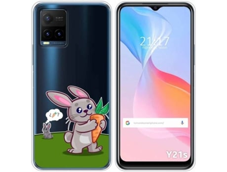Carcasa Vivo Y21s / Y33s TUMUNDOSMARTPHONE Conejo Multicolor