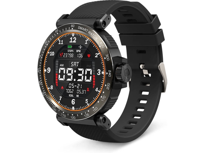 Smartwatch BLITZWOLF AT1 (Monitor del ritmo cardíaco - Monitor de sueño - Negro)