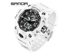 Reloj Deportivo Multifuncional Luminoso, Moderno Y A La Moda (blanco para Mujer)