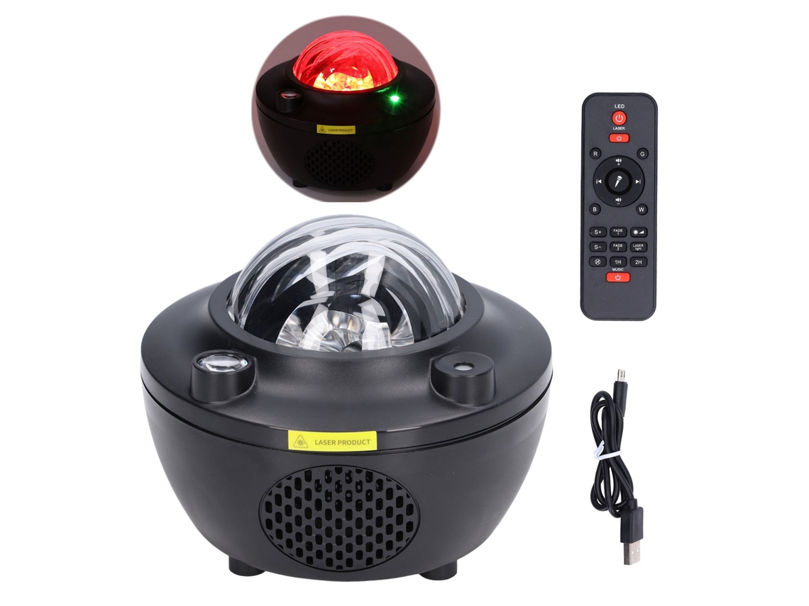 Proyector De Estrellas Led Con Luz Nocturna Control Remoto Altavoz Bluetooth Música