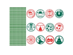 24 pajitas de papel desechables para fiesta de Navidad RNEMITERY