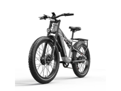 Bicicleta eléctrica SHENGMILO S600 2000W Motor dual 17.5Ah Batería Samsung 50 km/h 26 pulgadas Neumáticos grandes Gris