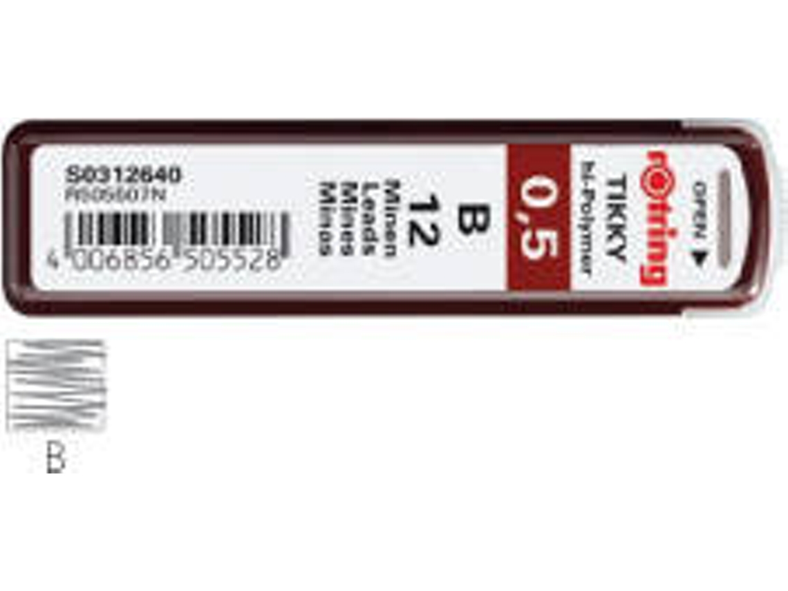 Minas para Portaminas ROTRING Tubo (0.5 B)