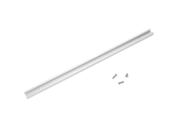 Guía de aluminio para orificios con ranura en T, biselada, accesorio de carpintería de 300 mm