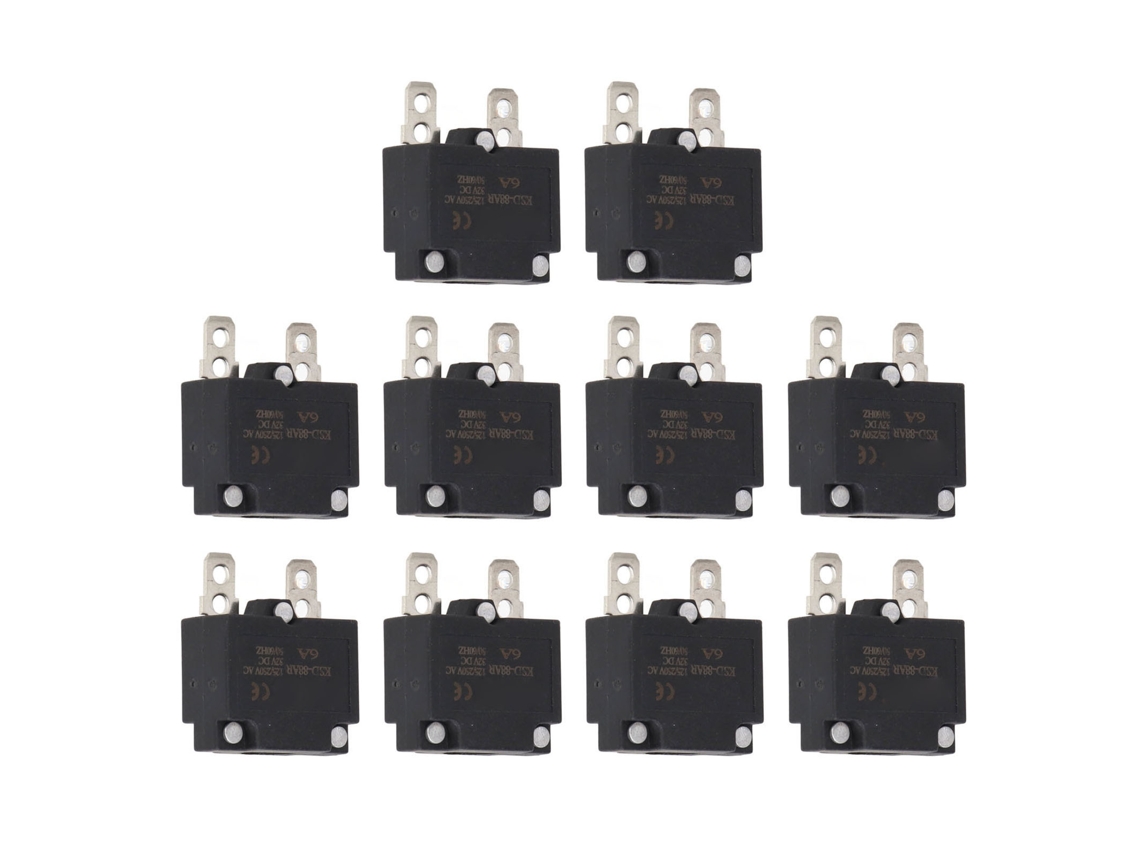 2026horizon-10 Piezas Protector De Sobrecarga Auto Reset Fuse Disyuntor Para Accesorios De Coches Infantiles Ac125 250v