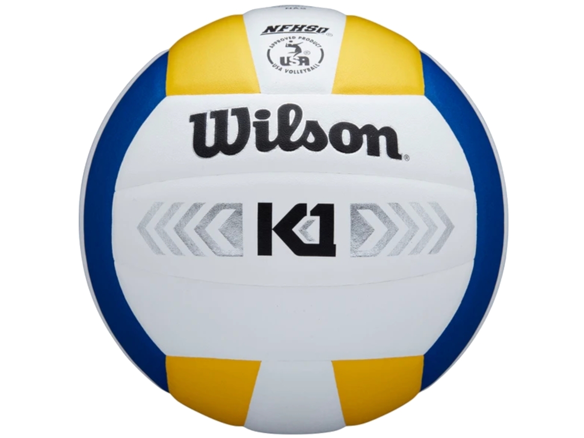 Balón de Voleibol WILSON (5 - Cuero Sintético - Blanco)