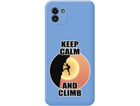 Carcasa para Samsung Galaxy A03 TUMUNDOSMARTPHONE Silicona Líquida Dibujos Azul