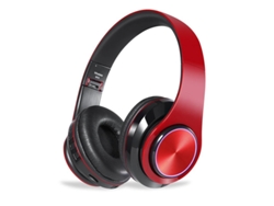 Auriculares Bluetooth Coloridos (rojo Y Negro), Graves Profundos, Calidad De Sonido Hi-fi, Resistentes Al Agua Y Al Sudor.