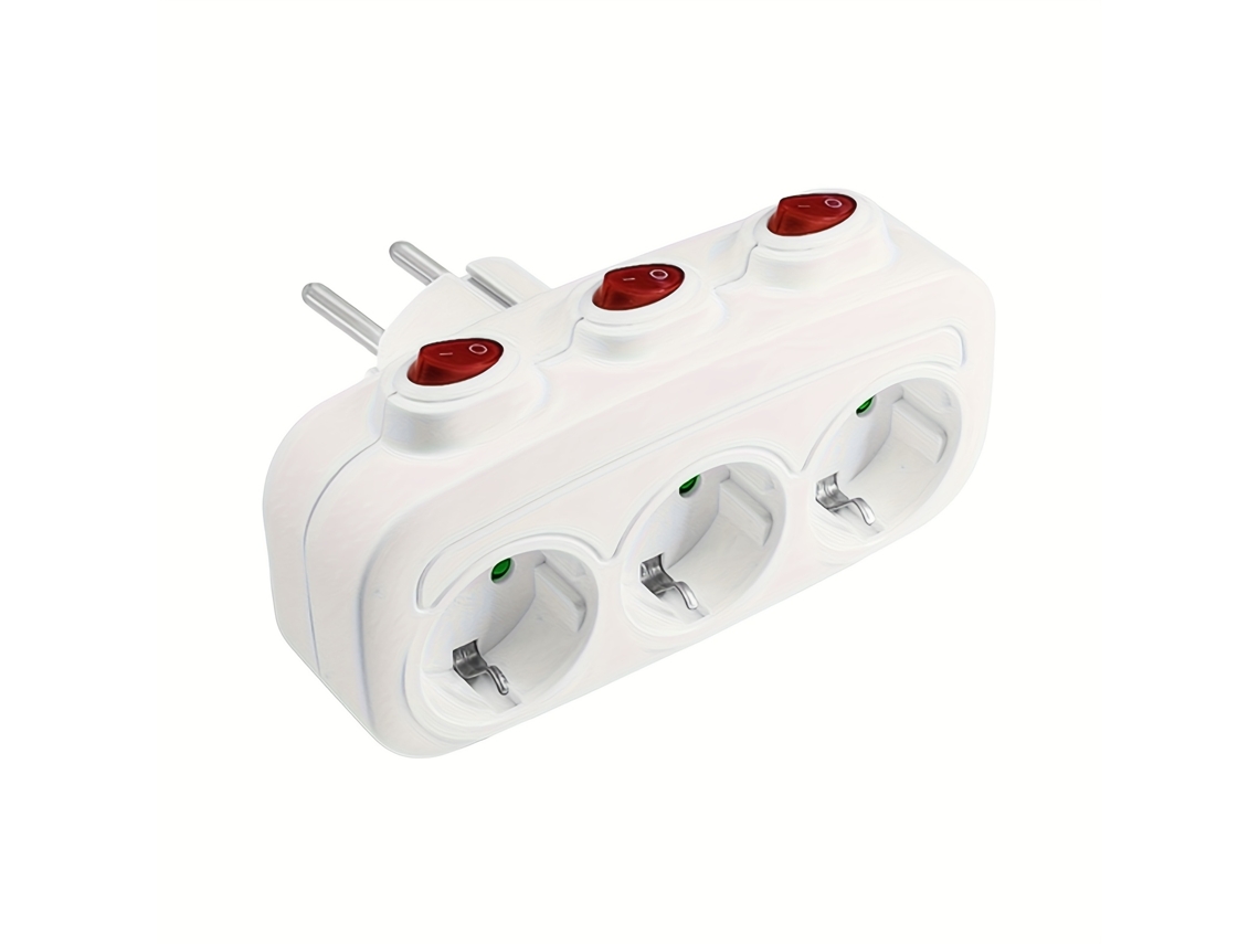 Adaptador De Estación De Acoplamiento Multimedia Con Enchufe De Tres Pines E Interruptor.