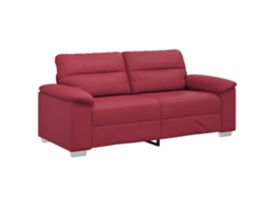 Maison Exclusive - Sofá De 2 Plazas Color Rojo Vino, 180x81x84 Cm, Piel Sintética