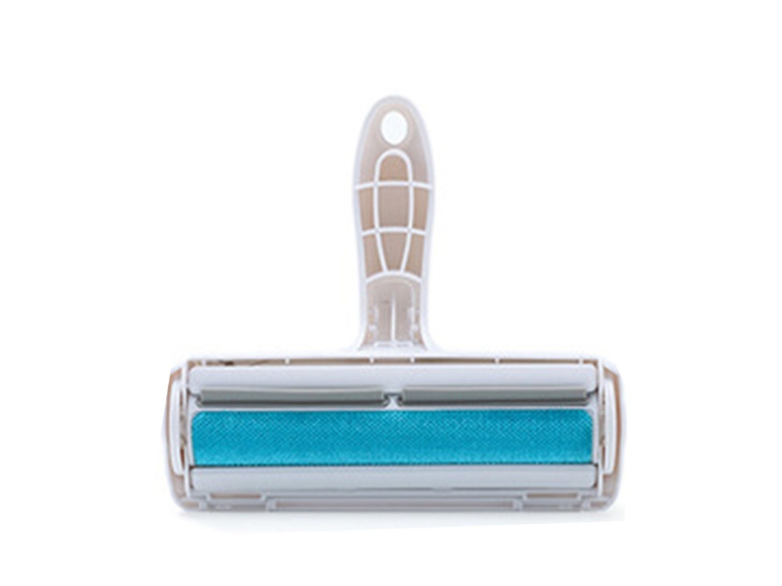 Rodillo quitapelos de mascotas Baok, pequeño y compacto, fabricado en nailon ABS, para ropa, muebles y camas, rápido y práctico, azul.