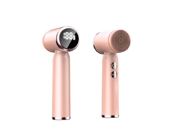 Cepillo Facial Eléctrico De Limpieza Con 3 Cabezales Exfoliantes: Velocidad Ajustable, Pantalla Lcd Y Diseño Resistente Al Agua (rosa)