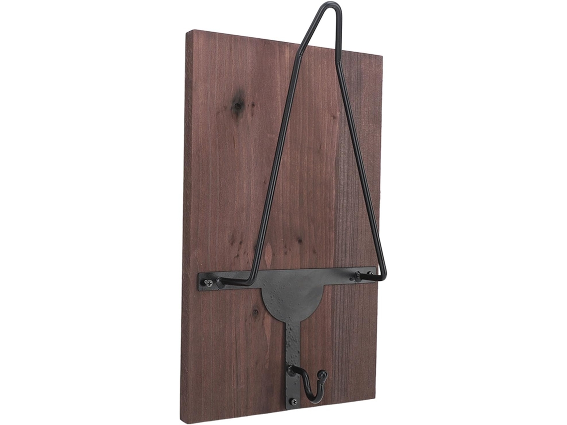 Soporte Para Casco De Motocicleta Personalizado Y Elegante Con Gancho Para Chaqueta, Soporte De Exhibición De Pared De Madera Y