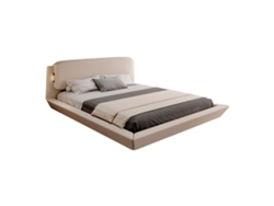 Diana Cama De Matrimonio Flotante 150x190 Cm En Beige Móveis Bonitos