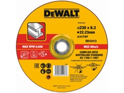 DEWALT DT43919-QZ - Disco de desbaste concavo para metal con grano profesional de óxido de alumínio 230 x 6.3 x 22.23mm