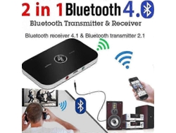 Transmisor y receptor de audio Bluetooth inalámbrico 2 en 1 HiFi con adaptador de música RCA de 35 mm