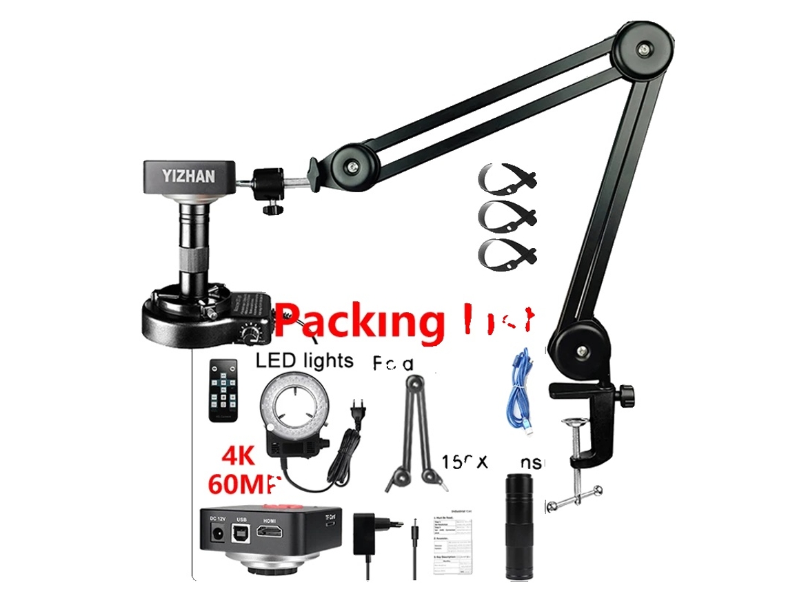 Kit de microscopio digital, aumento de 150x, salida HD, 4K 60MP 4011 Set 1, 0-150x-a