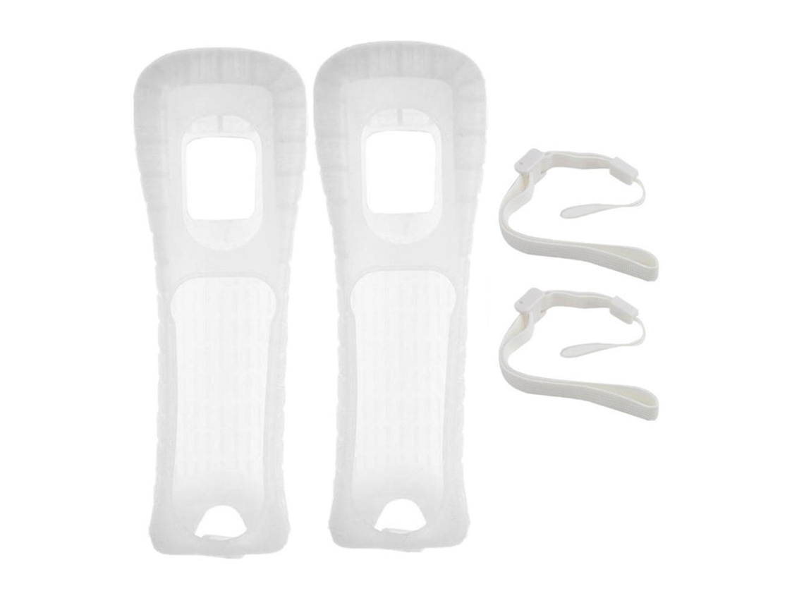 Cubierta De Silicona Y Correa De Muñeca Compatible Con El Control Remoto Wii