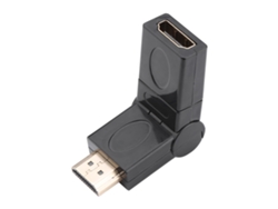 Adaptador Hdmi Macho A Hembra Con Convertidor Giratorio Ajustable De 360 Grados