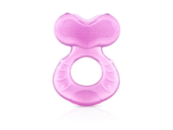 Chupete De Silicona Para Bebé Con Cerdas, Incluye Estuche Higiénico, Rosa, Para Bebés De 3 Meses En Adelante, Libre De Bpa.