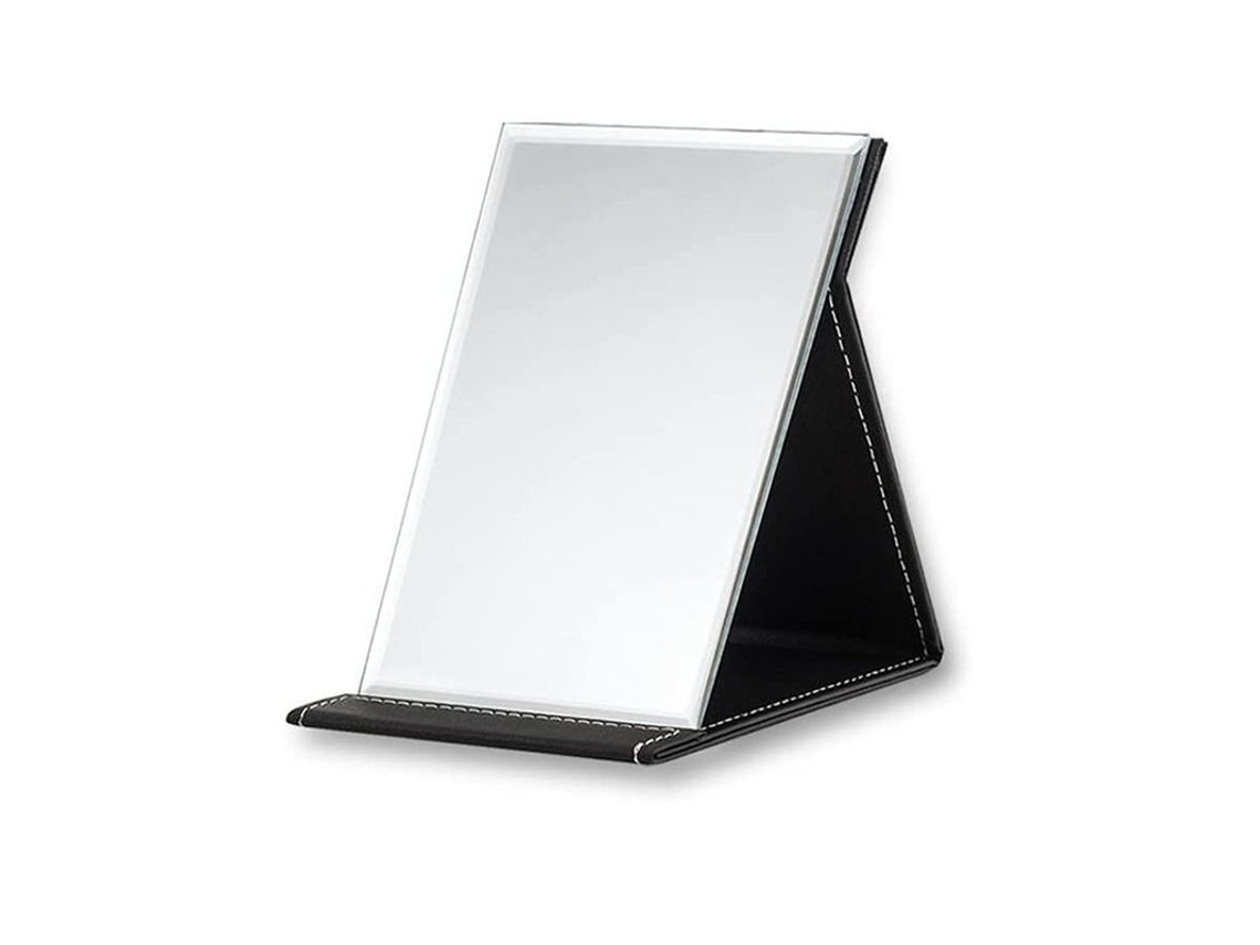 Espejo De Maquillaje Portátil Y Plegable Para Viajes, Con Soporte Ajustable Y Espejo Hd De Alta Calidad.