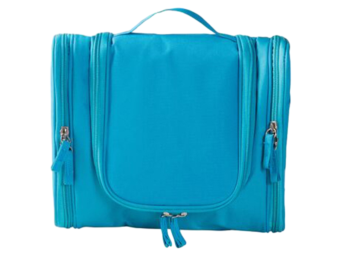 Neceser de viaje unisex colgante, organizador de gran capacidad, impermeable, ligero, azul (9,44 x 4,13 x 7,87 pulgadas/9,44 x 4,13 x 20 cm)