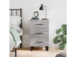 Mesita de Noche 40X40X66 Cm Derivados Madera Gris Sonoma