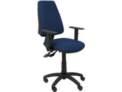 Silla de Escritorio Operativa PIQUERAS Y CRESPO Elche S Azul Marino (Brazos regulables - Similipiel)