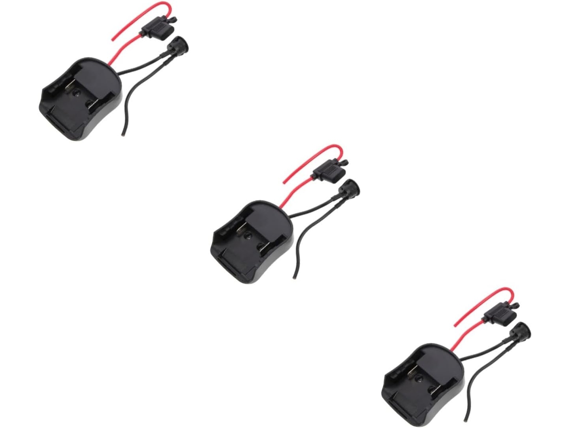 Juego de 3 adaptadores/convertidores eléctricos para baterías de coche pequeñas