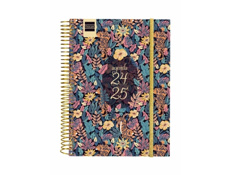 Agenda FINOCAM Tiger Multicolor Cuarto 15,5 x 21,2 cm 2024-2025