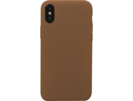 Funda para iPhone XS BIGBEN CONNECTED Silicona Marrón