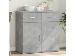 Aparador De Madera De Ingeniería Gris Hormigón 79x38x80 Cm