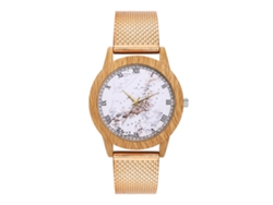 Reloj De Pulsera De Silicona Zhoulianfa Con Números Romanos, Unisex, Informal, Oro Rosa.