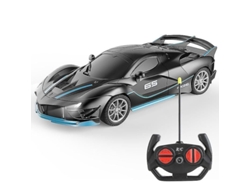 Coche teledirigido recargable 2026, escala 1:18, fabricado en ABS y silicona, 2,4 GHz, alcance de 30 m, 15-20 minutos de juego.