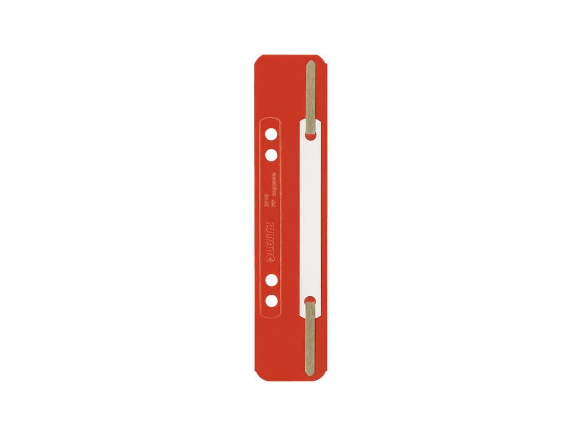 Tiras para encuadernación Leitz, 35 x 158 mm, lámina de PP, roja, perforado 60 80 mm, Esselte Leitz (3710 00 25)