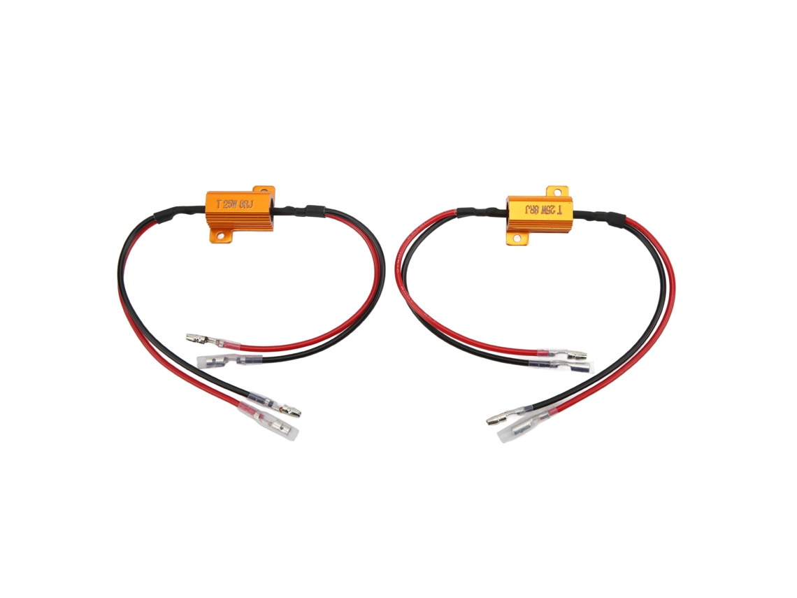 2 Resistencias Led De 25 W Y 8 Ω, Pequeñas, Portátiles, Eficientes, De Decodificación, Resistencias De Carga De Ultra Alta Frecuencia, Fáciles De Usar.