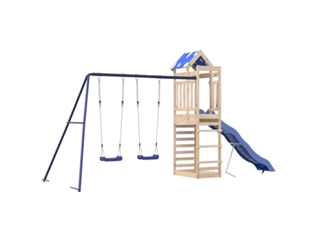 Parque infantil de exterior de VIDAXL madera maciza de pino