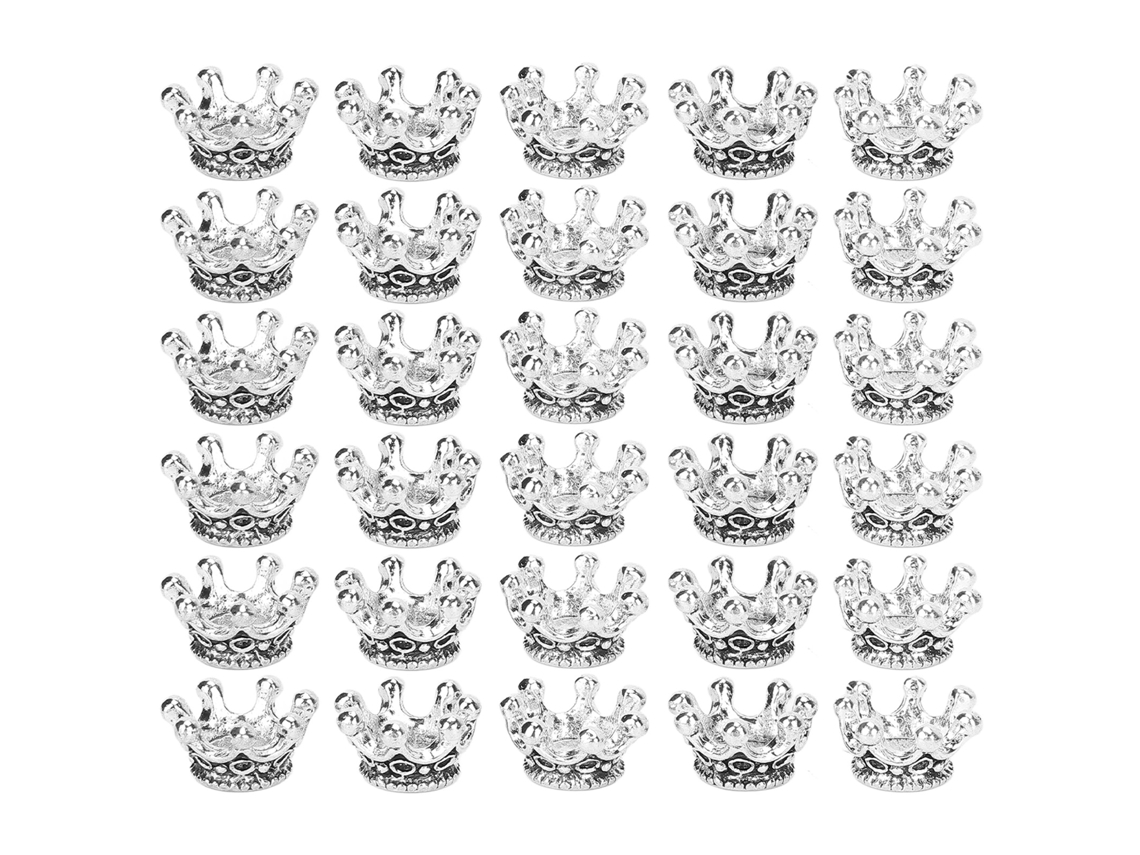 MEOIRUERY 30 uds. Contas de Barba de Moda Contas de Aleación para Pelo Accesorios de Joyería DIY