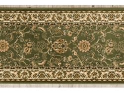 Alfombra de Pasillo Bcf Morad Klasyk Clásico Verde Oliva 70 cm