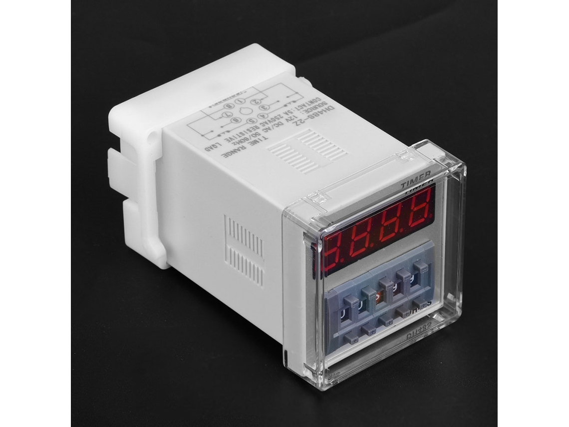 2026dz-relé Temporizador Programable Dh48s-2z Led 0.01s-99h99m 8-pin 12v Ac/dc