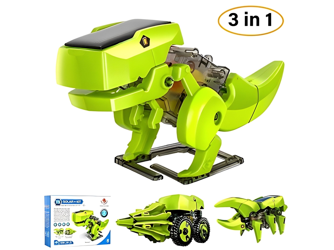 Juguetes De Robot Solar Para Niños 3 En 1 Diy Construcción De Dinosaurios Juguetes Educativos Kits De Ciencia Regalo Gertiz