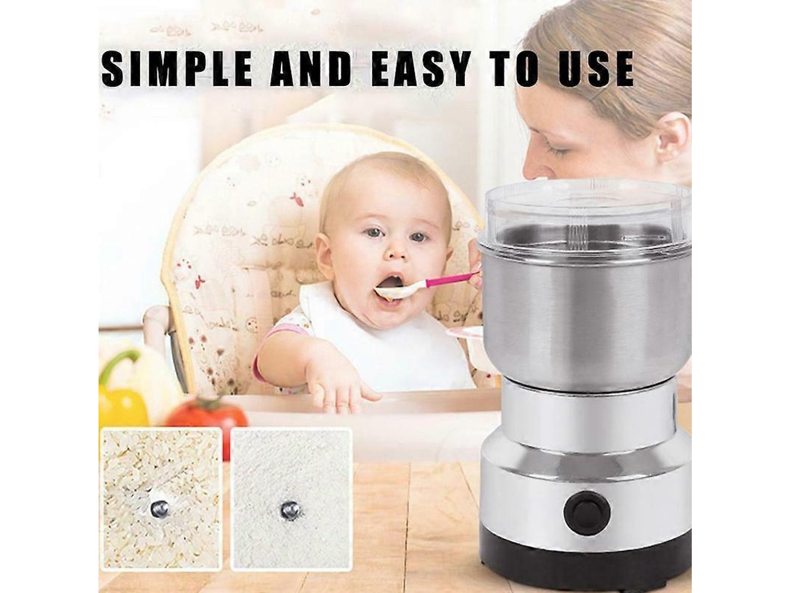 Molinillo eléctrico de acero inoxidable Rosewell para especias, frutos secos y granos de café para cocinas domésticas.