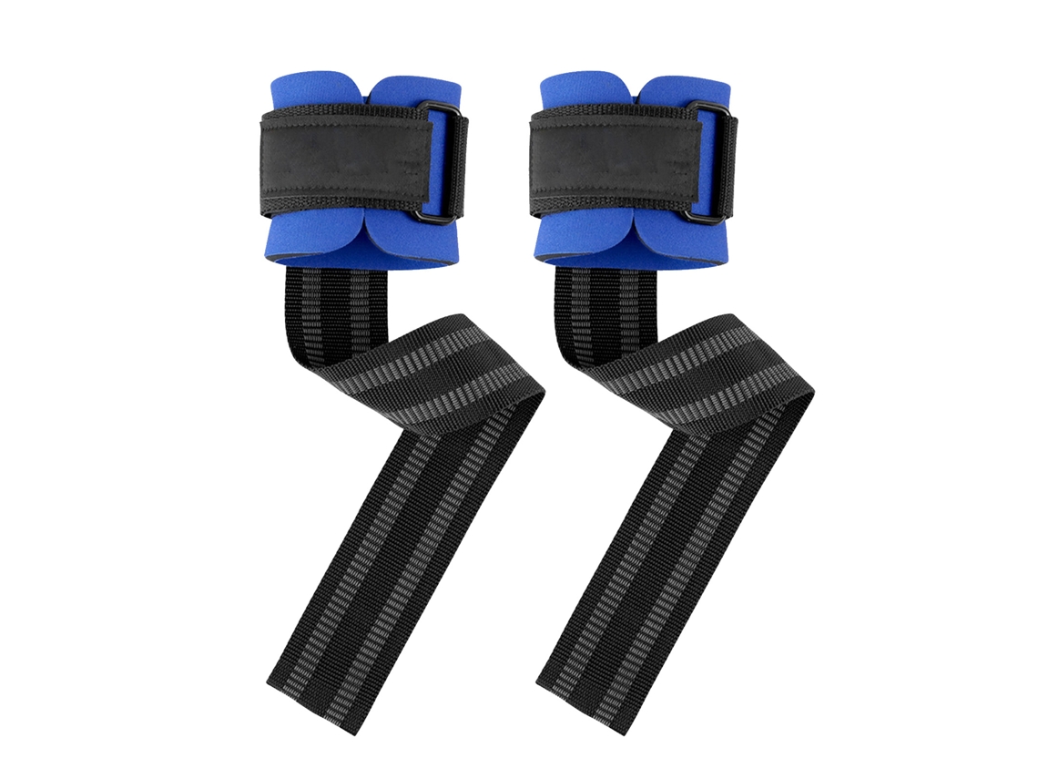 2026-1 Par Sport Wrist Straps Anti Slip Thicken Wrist Guards Gym Cross Matching Weight Support Straps Talla Única Azul