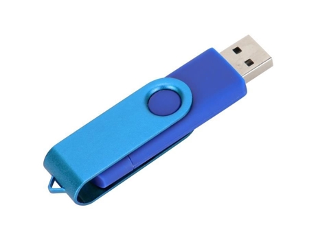 HURRISE Memoria USB de 2 en 1 Pendrives Memoria U USB 2.0 Flash Drive Otg Suministros para Computadora Cw10040 Azul 8Gb