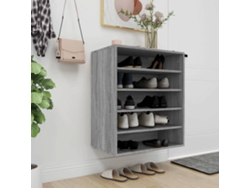 Zapatero Organizador 60X35X70 Cm Derivados de Madera Sonoma Gris